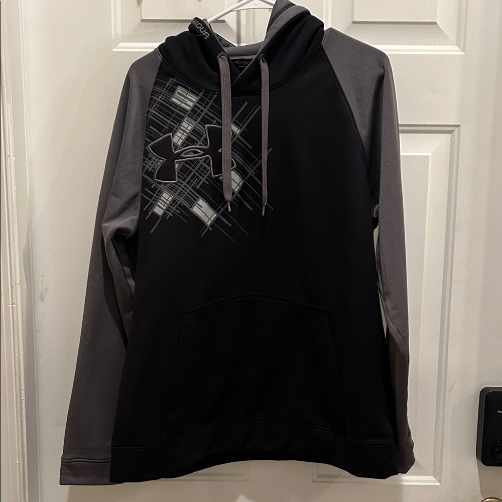 Under Armour Black and Gray Graphic Hoodie